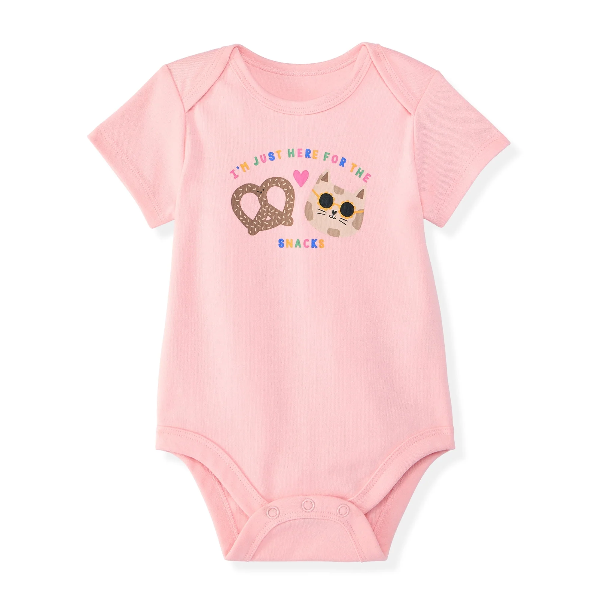 Garanimals Newborn Baby Boy, Girl & Unisex Cotton Short Sleeve Bodysuits, Multiple Sizes 0–24 Months, 4-Pack - Image 2
