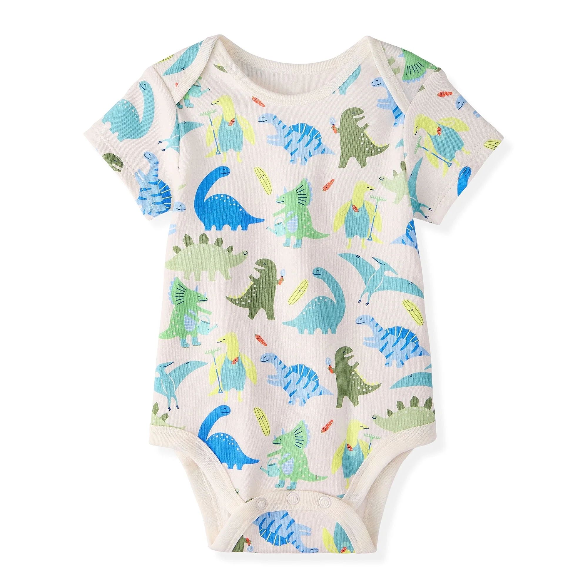Garanimals Newborn Baby Boy, Girl & Unisex Cotton Short Sleeve Bodysuits, Multiple Sizes 0–24 Months, 4-Pack - Image 22