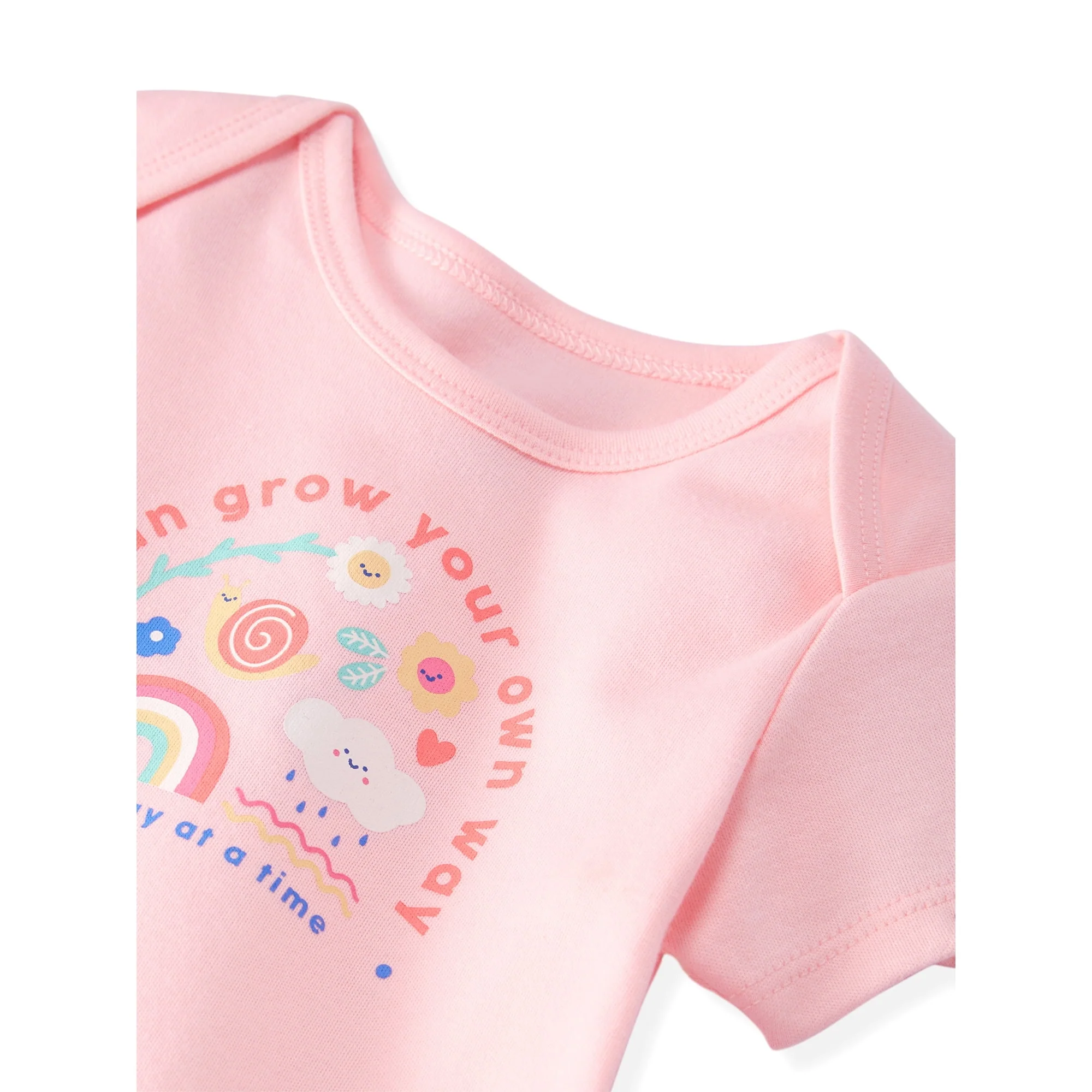 Garanimals Newborn Baby Boy, Girl & Unisex Cotton Short Sleeve Bodysuits, Multiple Sizes 0–24 Months, 4-Pack - Image 30
