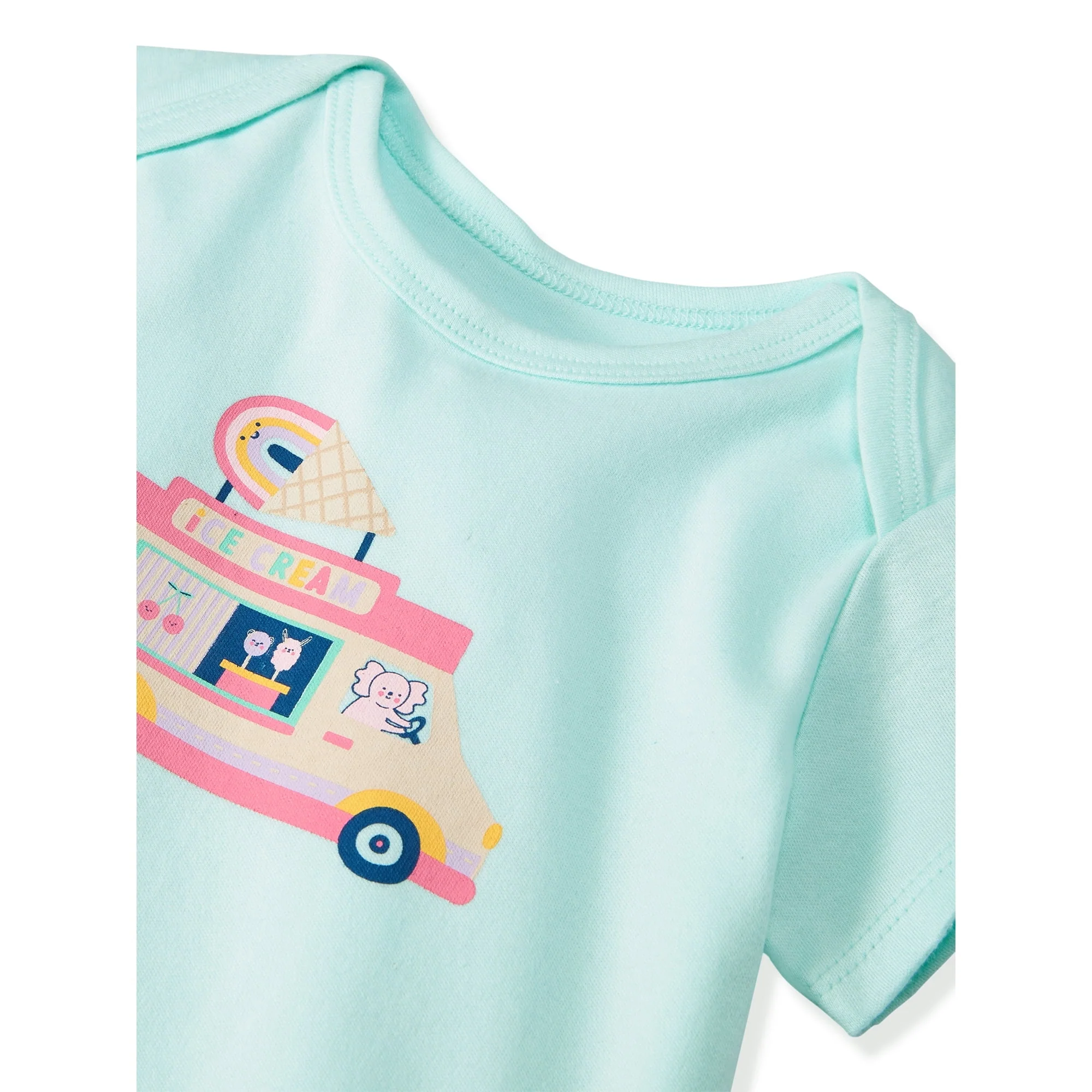 Garanimals Newborn Baby Boy, Girl & Unisex Cotton Short Sleeve Bodysuits, Multiple Sizes 0–24 Months, 4-Pack - Image 33