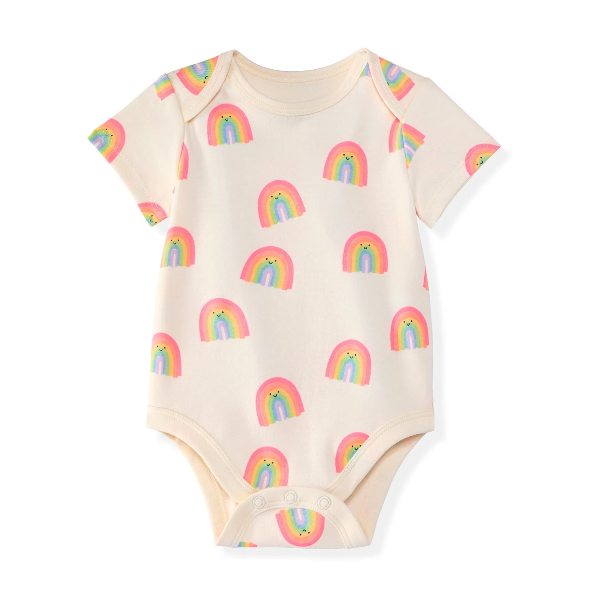 Garanimals Newborn Baby Boy, Girl & Unisex Cotton Short Sleeve Bodysuits, Multiple Sizes 0–24 Months, 4-Pack - Image 34