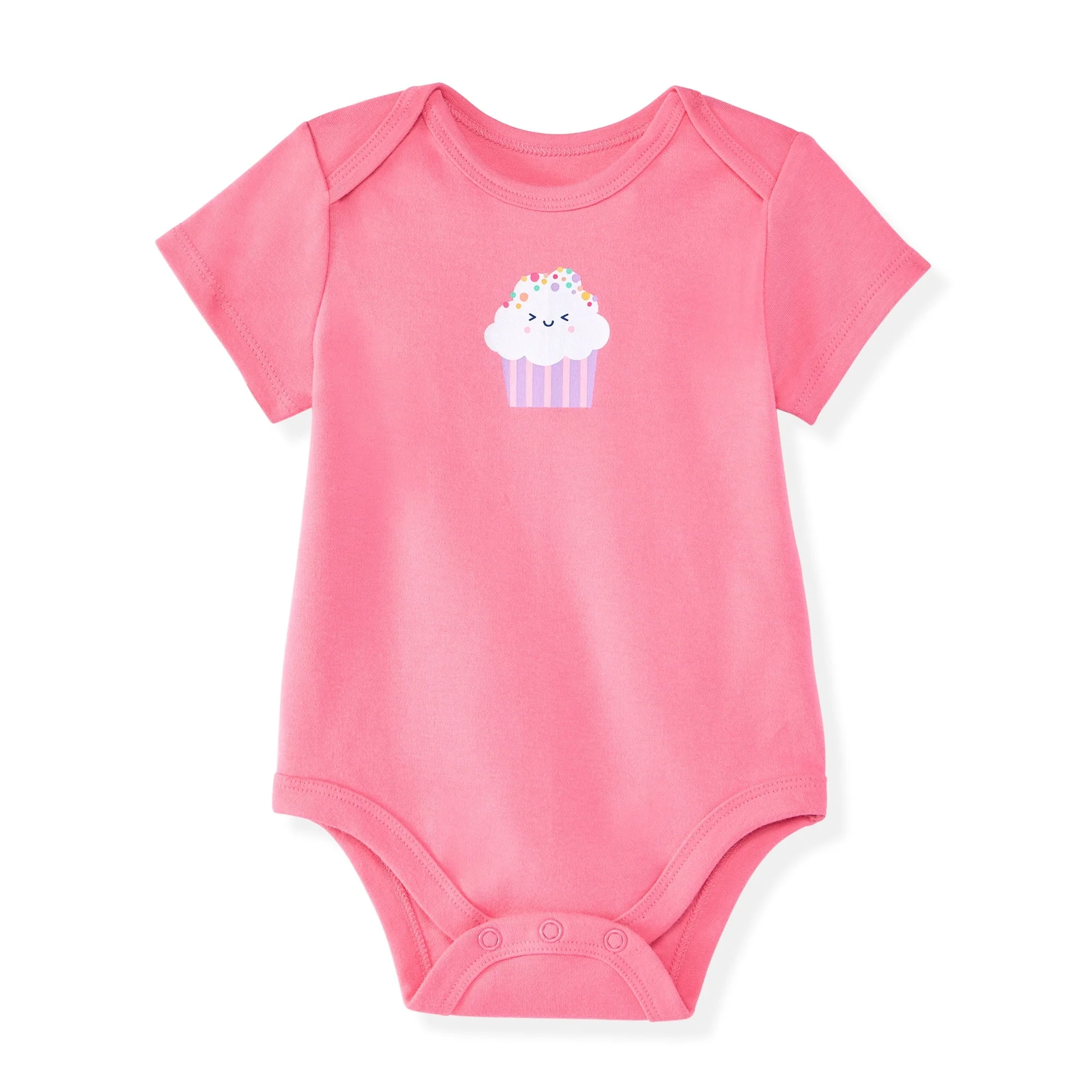 Garanimals Newborn Baby Boy, Girl & Unisex Cotton Short Sleeve Bodysuits, Multiple Sizes 0–24 Months, 4-Pack - Image 36