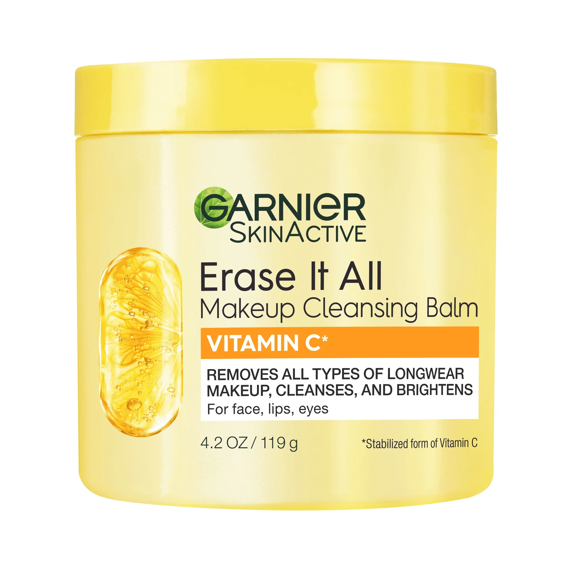 Garnier SkinActive Erase It All Makeup Cleansing Balm Vitamin C, Face Cleanser, 4.2 oz