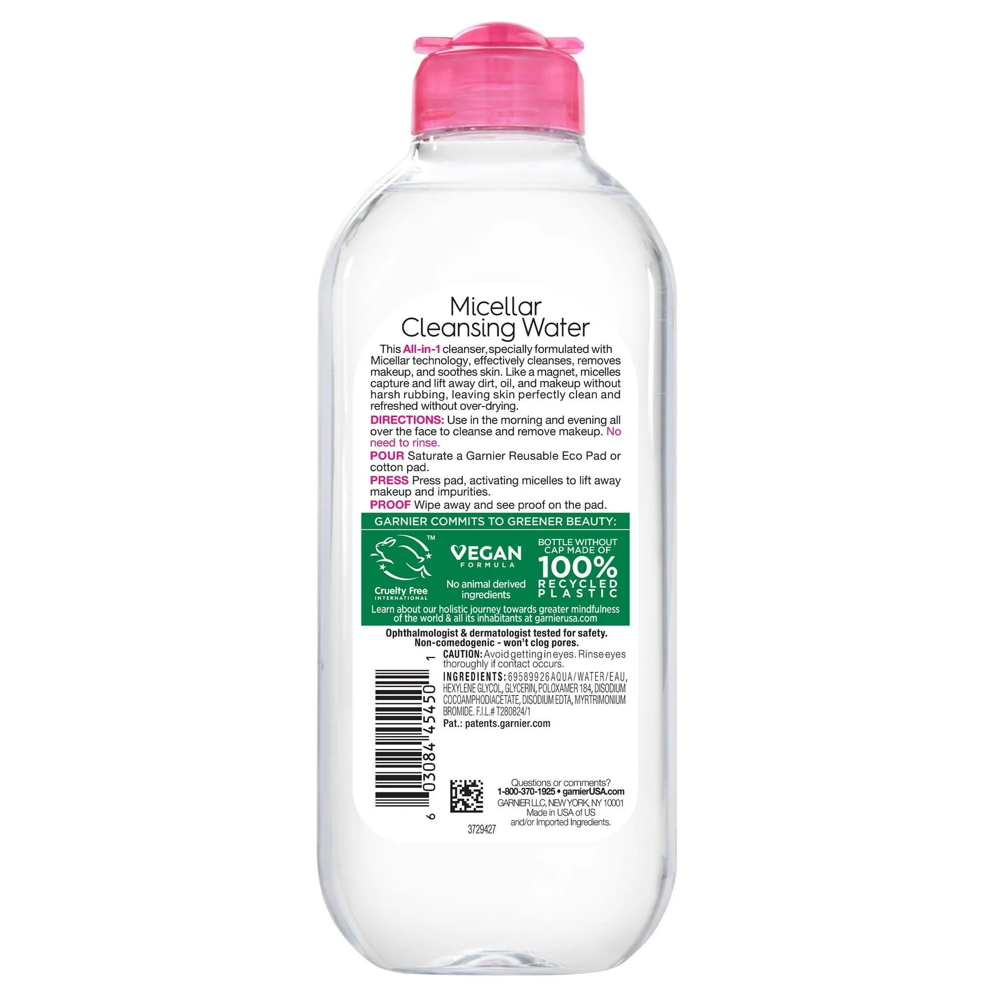 Garnier SkinActive Micellar Cleansing Water All in 1 Makeup Remover, Face Cleanser - Image 2