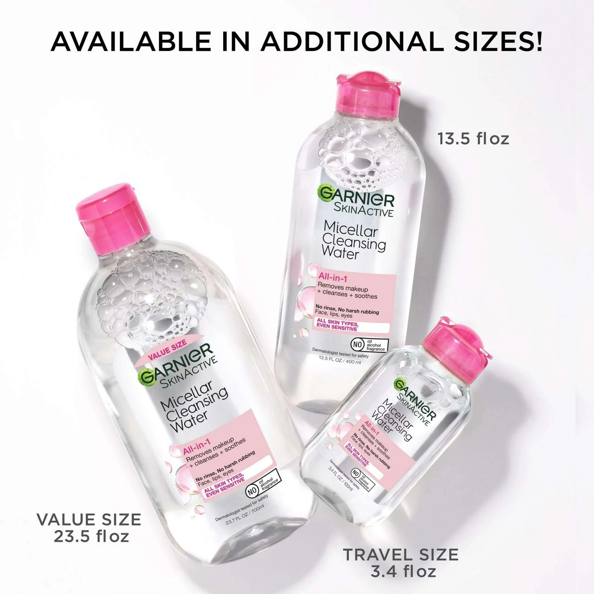 Garnier SkinActive Micellar Cleansing Water All in 1 Makeup Remover, Face Cleanser - Image 3
