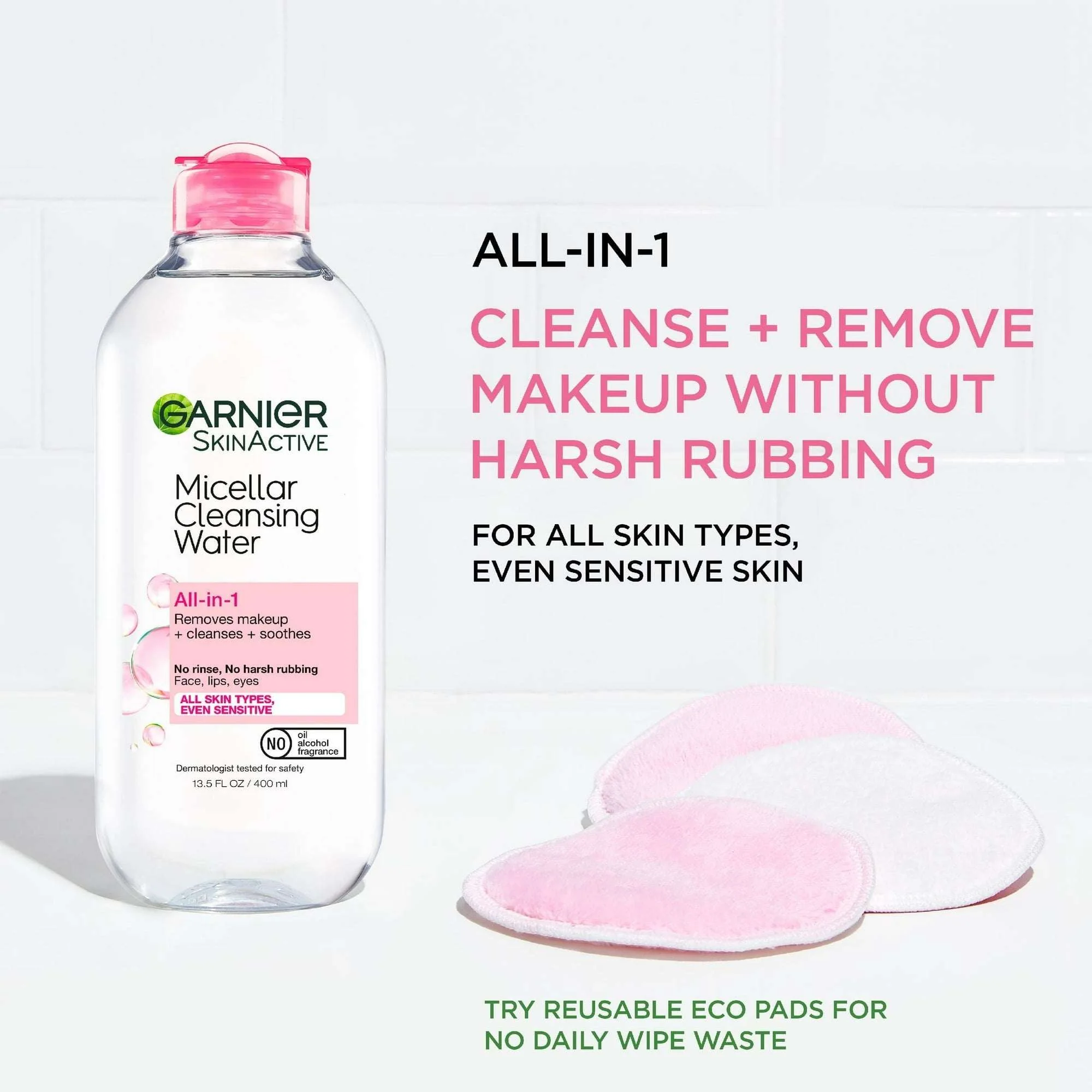 Garnier SkinActive Micellar Cleansing Water All in 1 Makeup Remover, Face Cleanser - Image 5