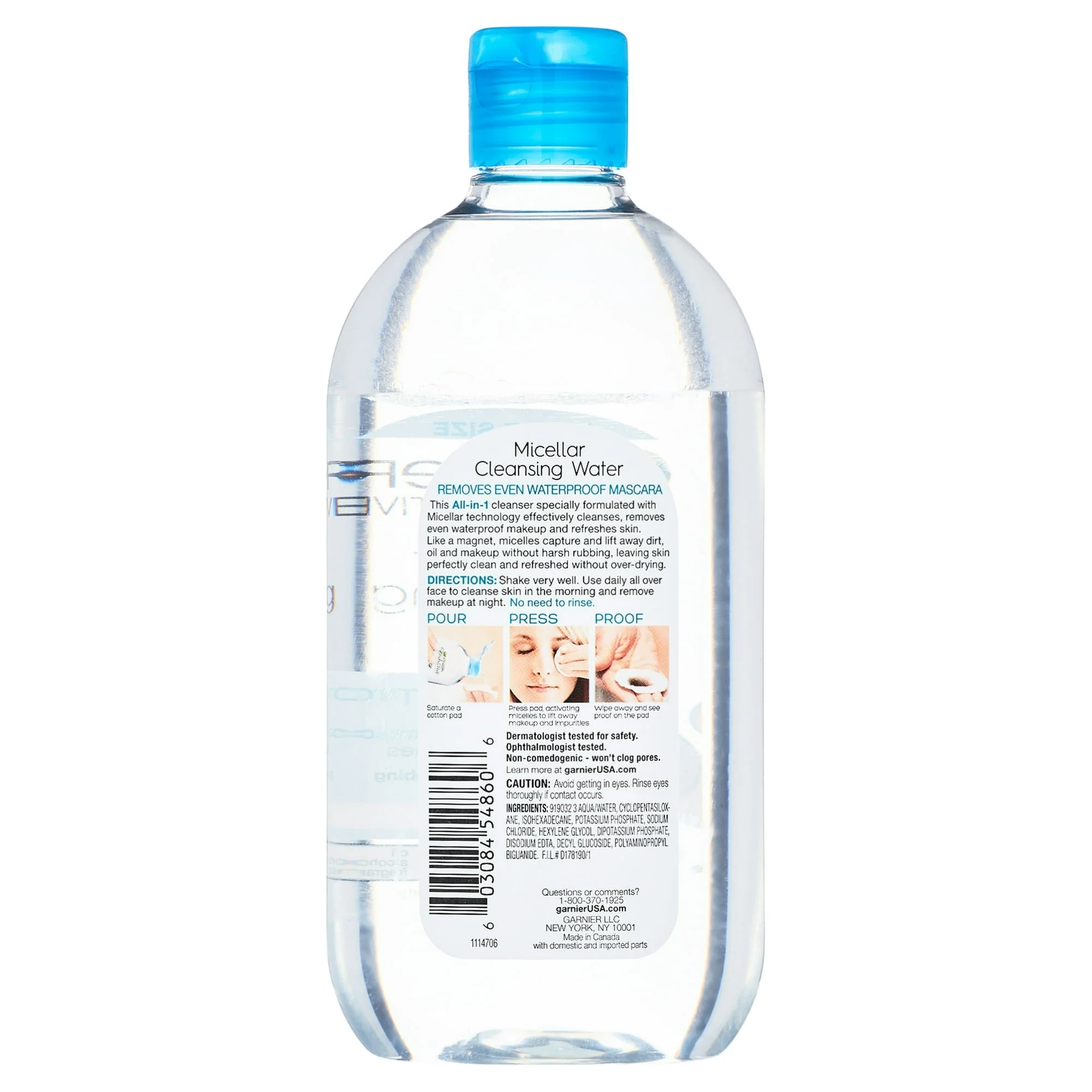 Garnier SkinActive Micellar Cleansing Water All in 1 Waterproof Makeup Remover, Face Cleanser - Image 16