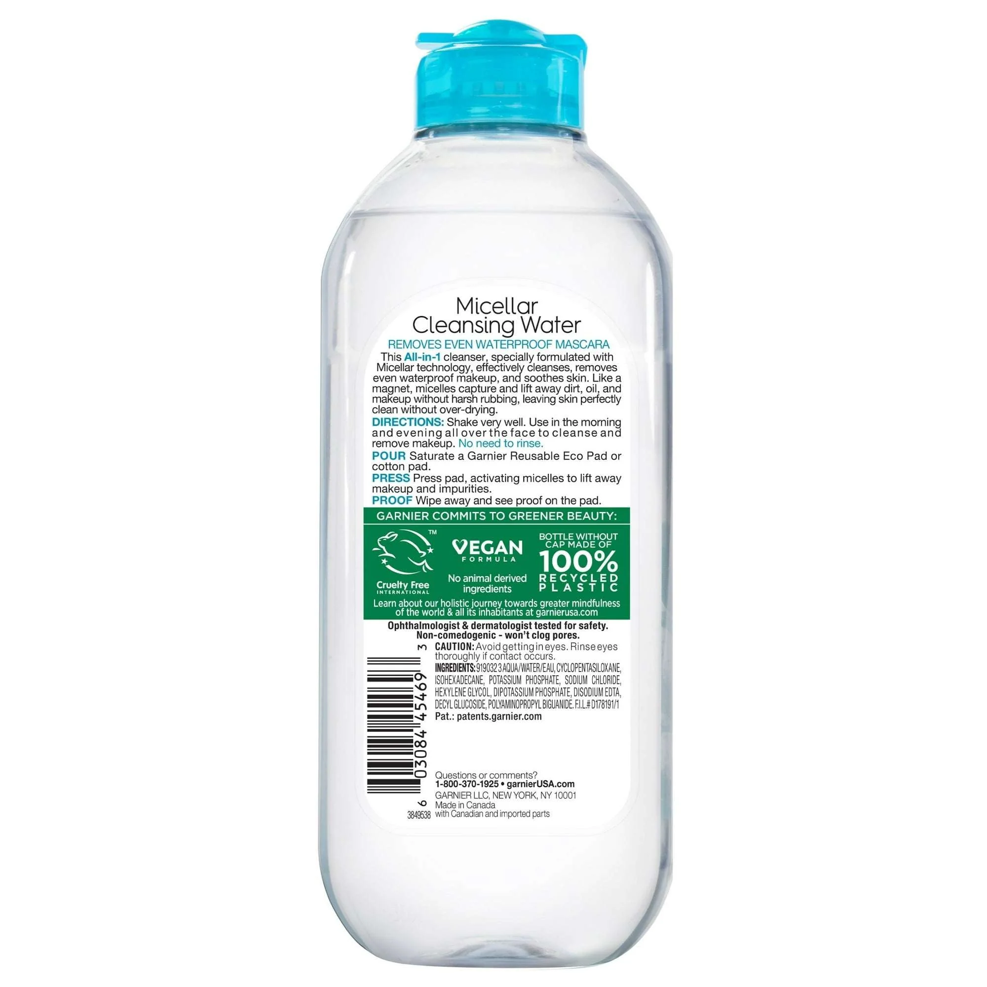 Garnier SkinActive Micellar Cleansing Water All in 1 Waterproof Makeup Remover, Face Cleanser - Image 9