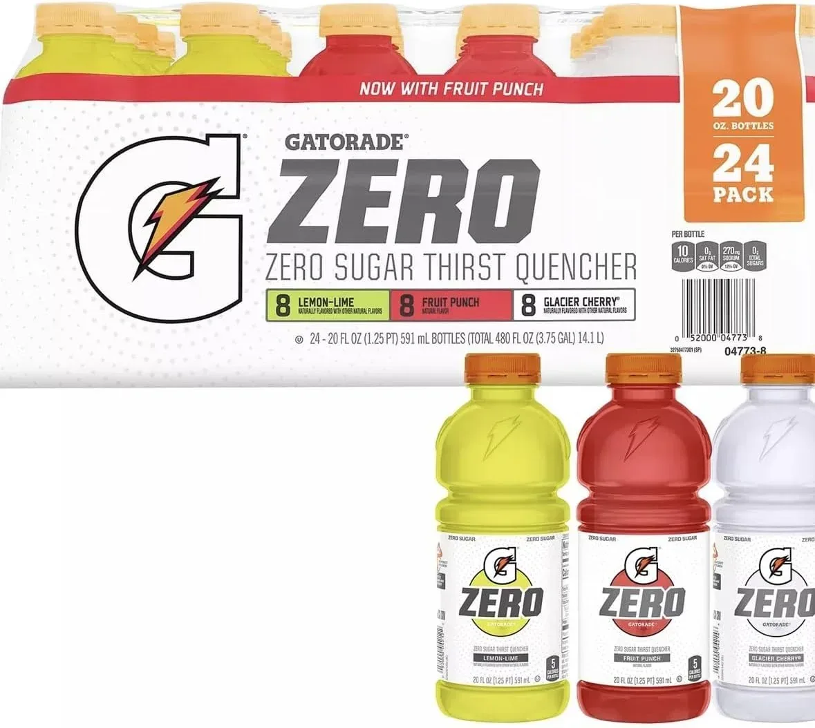 Gatorade Zero Thirst Quencher Variety Pack (20 Fl. Oz., 24 Pk.) - Image 3