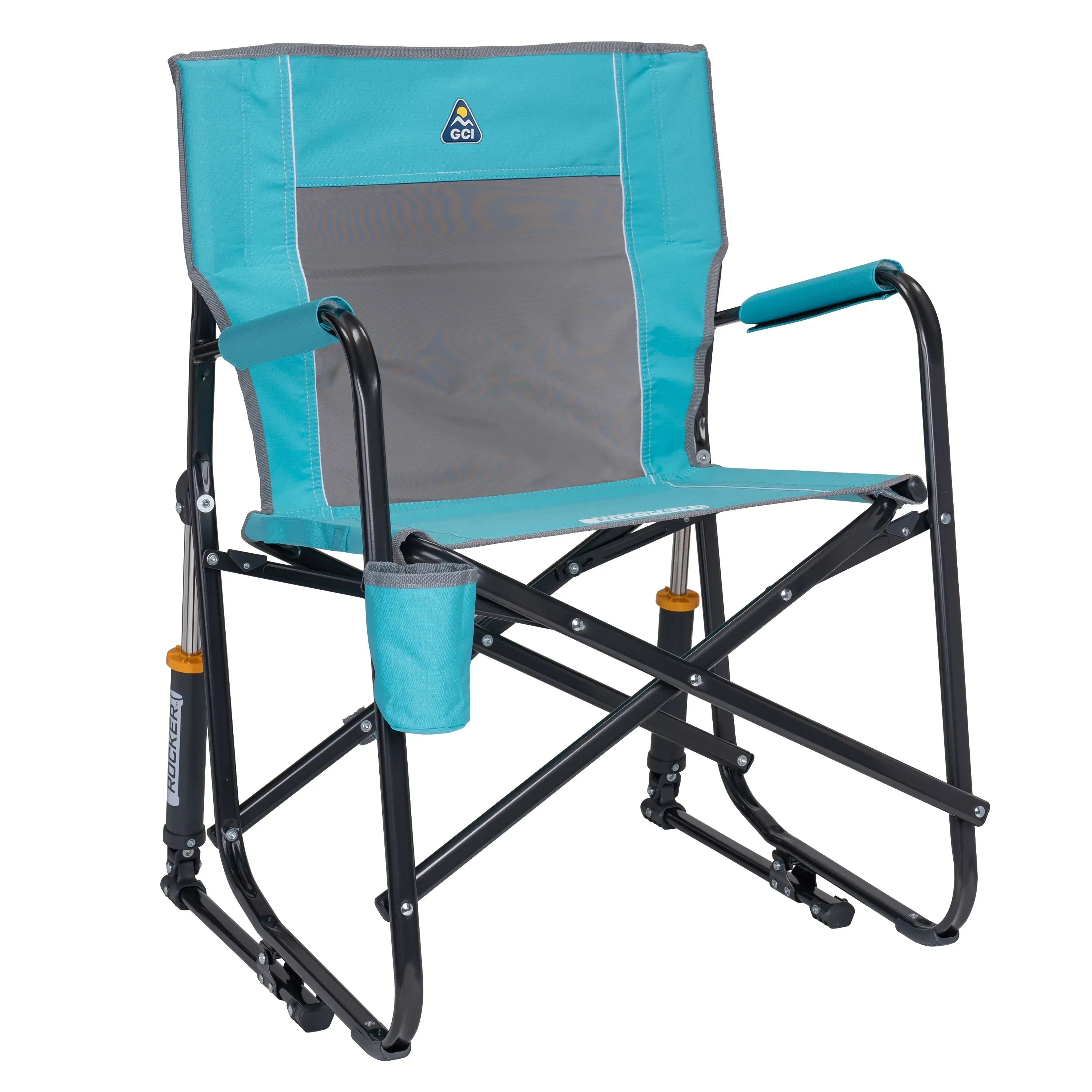 GCI Outdoor Freestyle Rocker Foldable Rocking Camp Chair, Beach Berry - Image 13