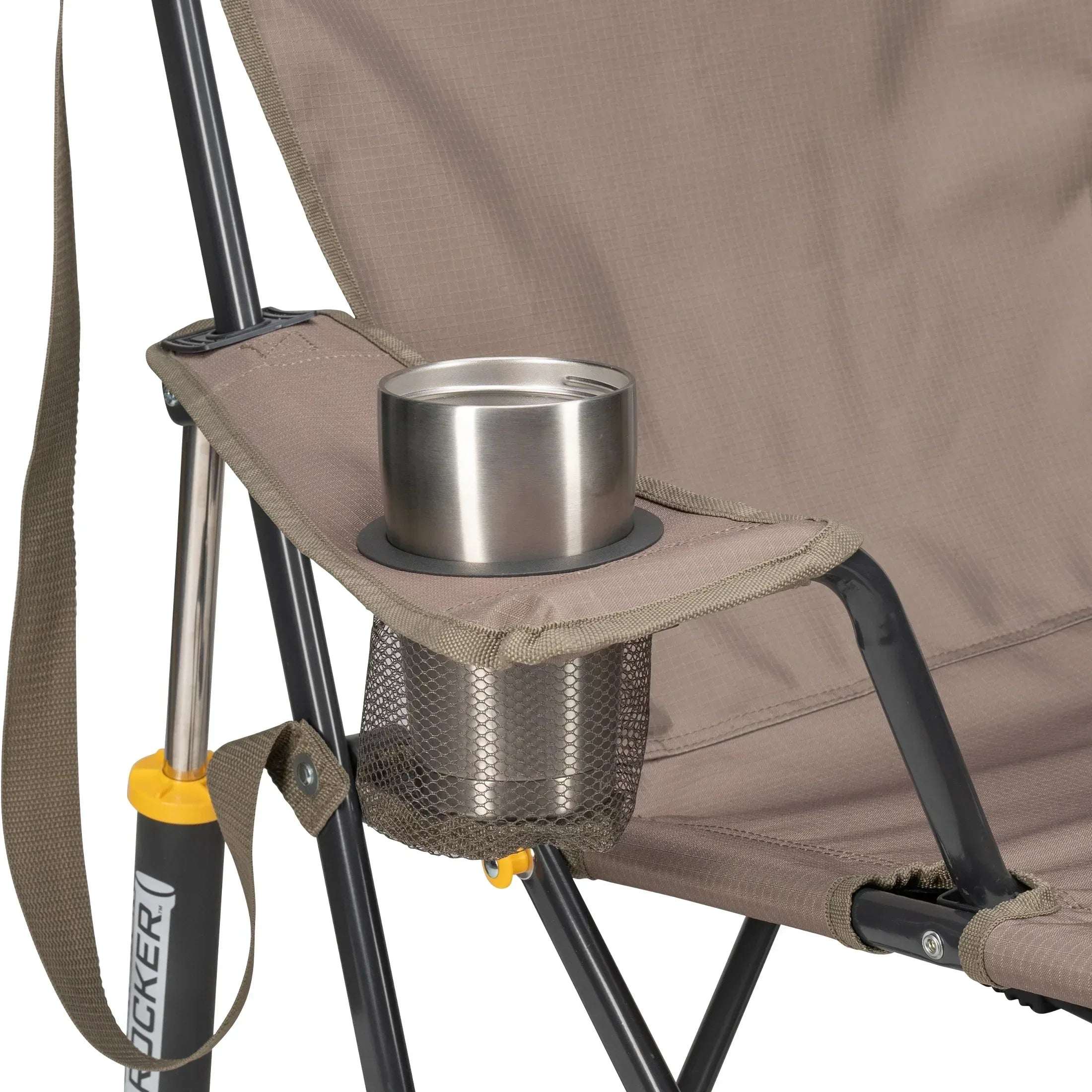 GCI Outdoor Kickback Rocker Foldable Rocking Camp Chair, Aged Fatigue - Image 4