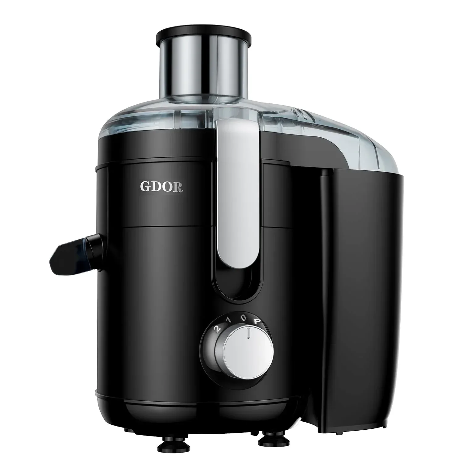 GDOR Kitchen Appliances Juicer Machine Dual Speeds Centrifugal Extractor, Titanium Enhanced Cut Disc, 2.5" FeedChute Juicer, Anti-Drip, Includes Cleaning Brush,Black - Image 2