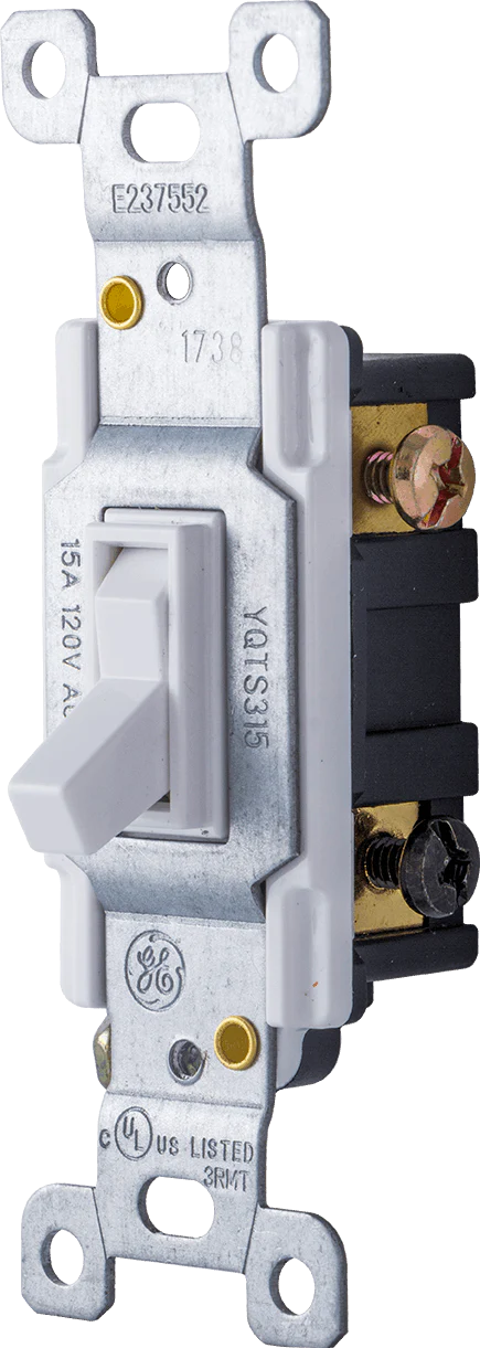 GE UltraPro Heavy-Duty Grounding Toggle Switch, 20 Amps - Image 3