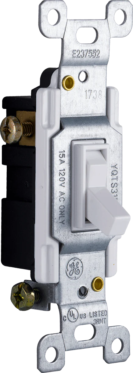 GE UltraPro Heavy-Duty Grounding Toggle Switch, 20 Amps - Image 4