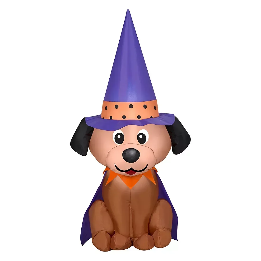 Gemmy Halloween Inflatable Dog in Witch Hat - Image 2