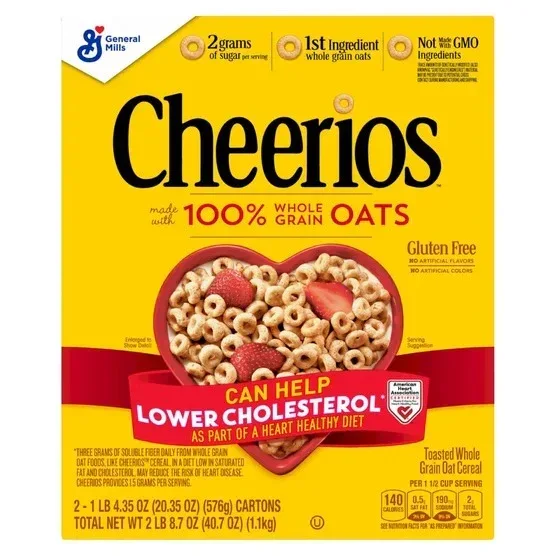 General Mills, Cheerios Cereal, 20.35 oz, 2-Count - Image 3