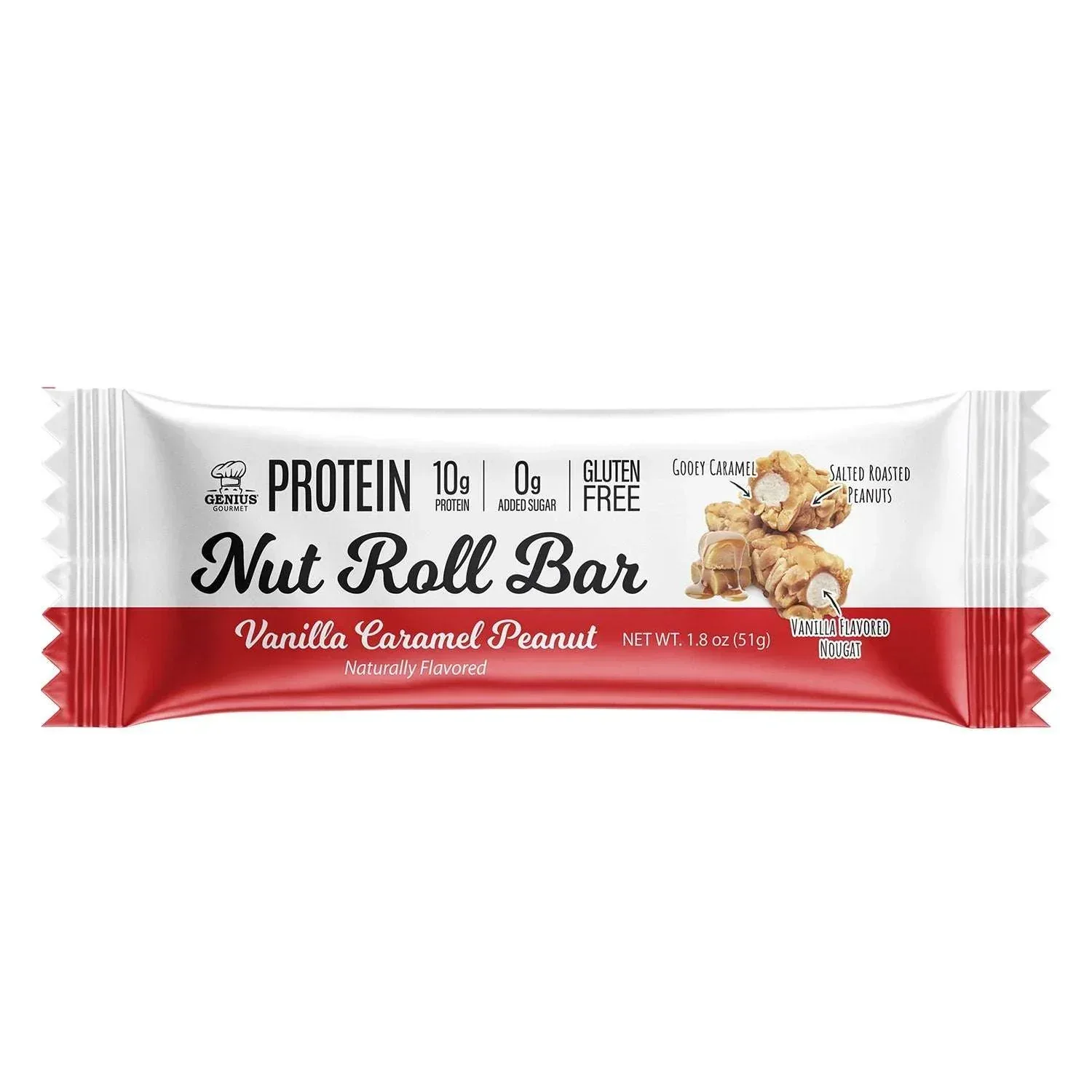Genius Gourmet Protein Bar, Rolled Nut Bar, 30 Count - Image 3
