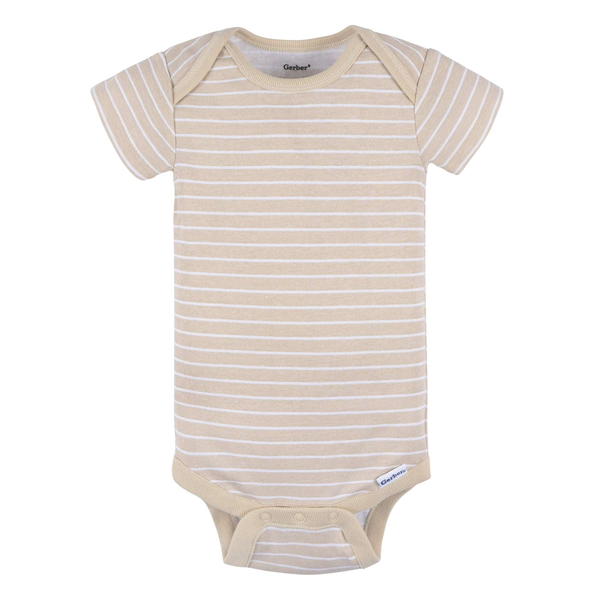 Gerber Baby Neutral Short Sleeve Onesies, 3-Pack - Image 8