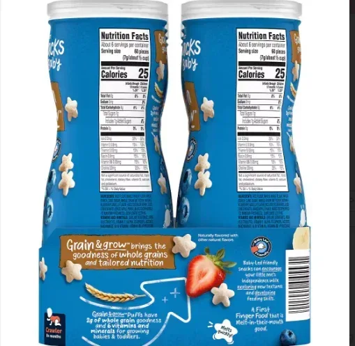 Gerber Baby Snacks For Baby Puffs Variety Pack, 8 pk./1.48 oz. - Image 3
