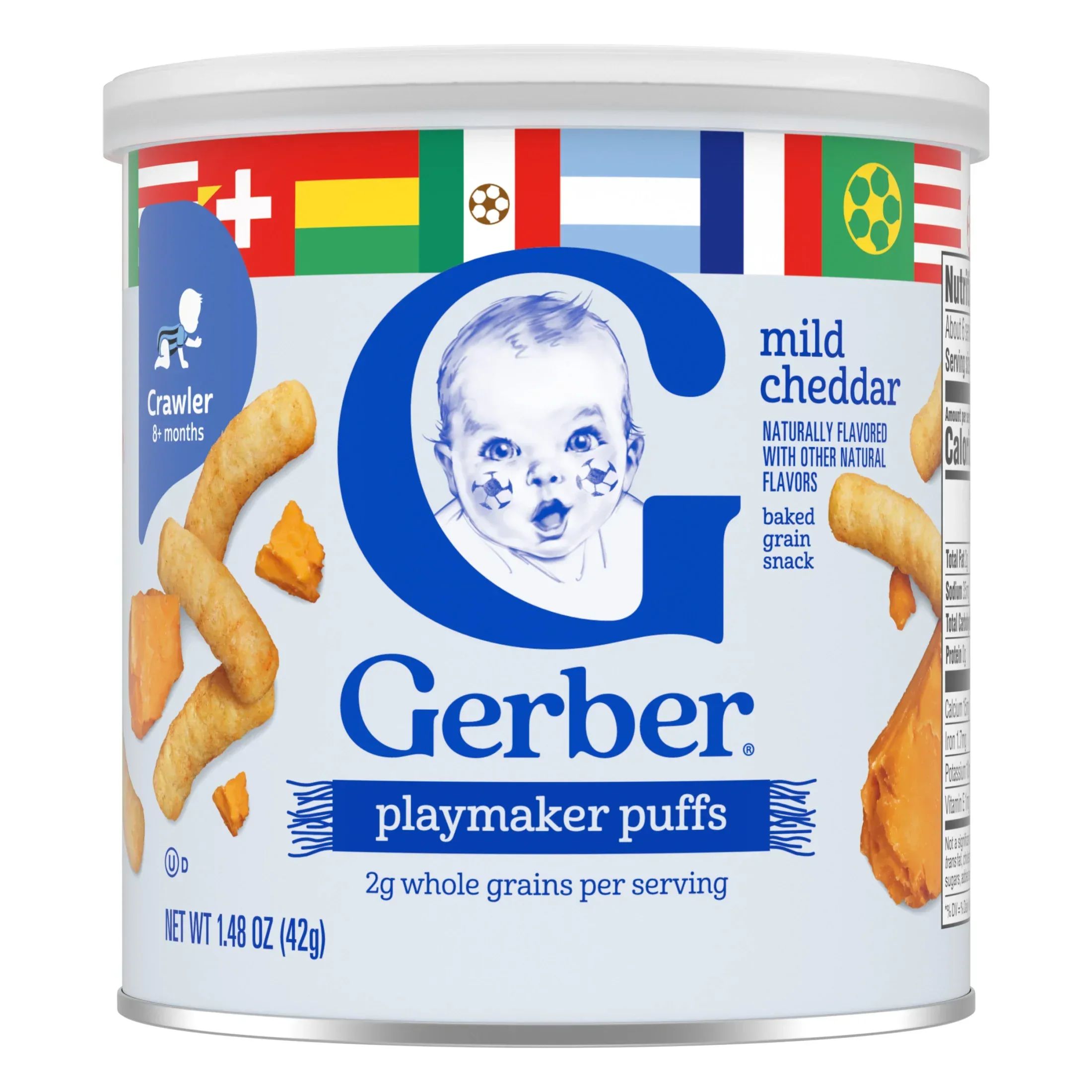 Gerber Stage 3 Baby Food Snacks, Mild Cheddar Lil' Crunchies, Baby Led Feeding 1.48 oz - Image 10