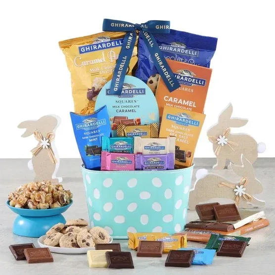 Ghirardelli Happy Easter Chocolate and Cookie Gift Basket - Image 2