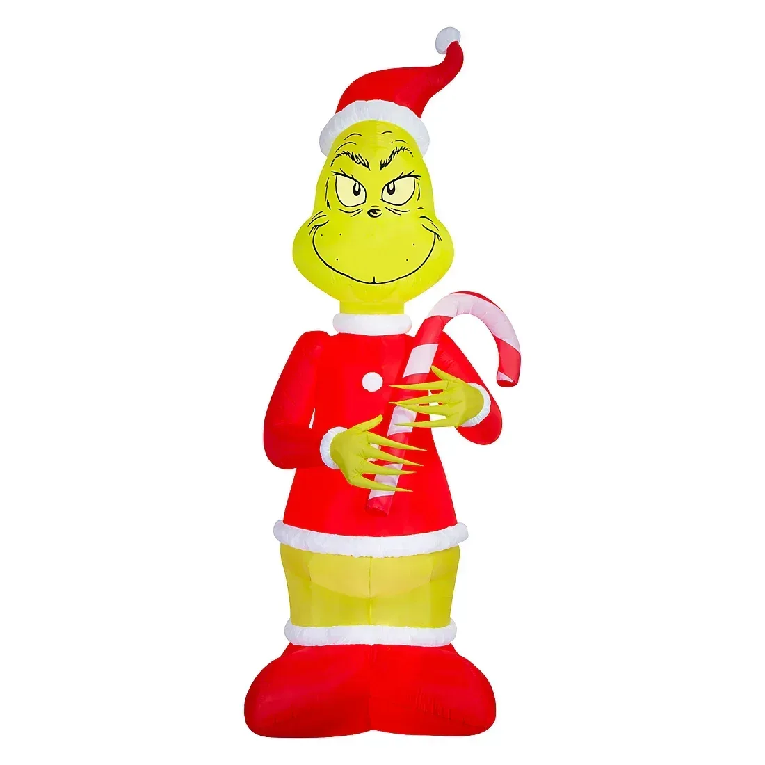 Giant 12' Inflatable Grinch with Candy Cane - Image 2