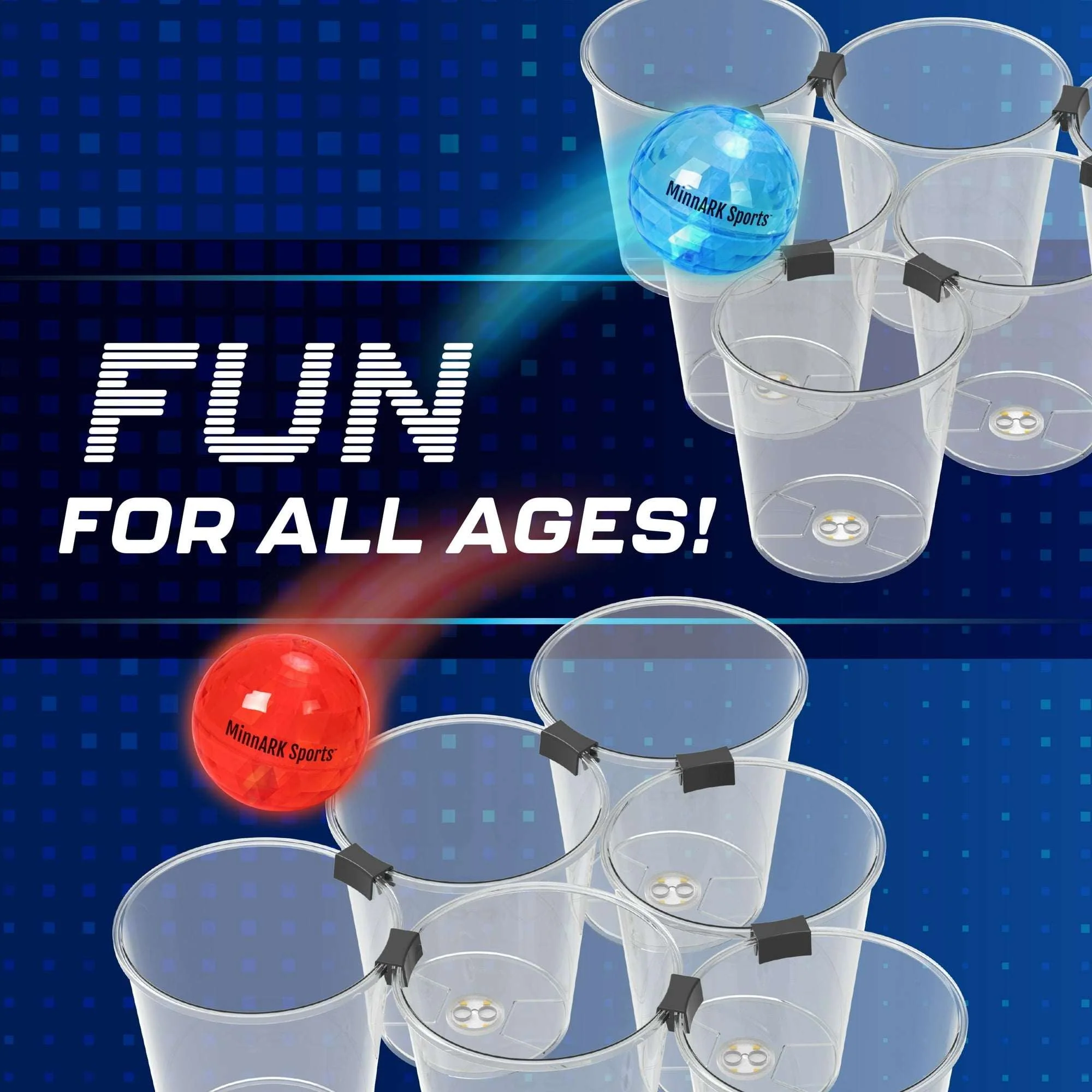Giant LED Yard Pong, Outdoor Lawn Games, Family Games, for All Ages, by MinnARK - Image 5