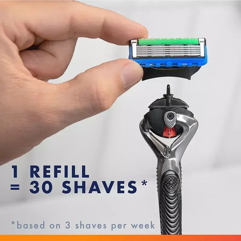 Gillette Fusion5 ProGlide Shaving Razor for Men, Razor Handle, 13 Razor Blade Refills - Image 7