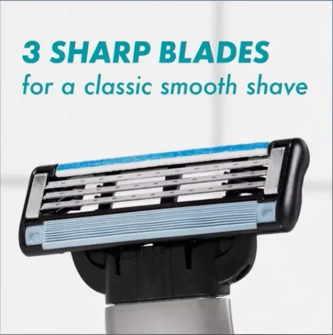 Gillette Mach3 Razor Blade Refills, Razor Cartridges, Razor Refills for Men, Lubrication Strip, 20 ct. - Image 4