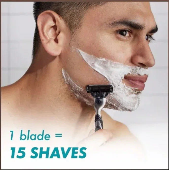 Gillette Mach3 Razor Blade Refills, Razor Cartridges, Razor Refills for Men, Lubrication Strip, 20 ct. - Image 8