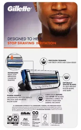 Gillette SkinGuard Power Men's Razor Handle, 13 ct. - Image 2
