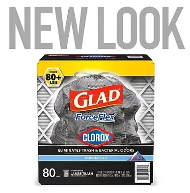 Glad Large Drawstring Trash Bags, 80 ct./30 gal. - Image 2