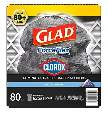 Glad Large Drawstring Trash Bags, 80 ct./30 gal. - Image 3