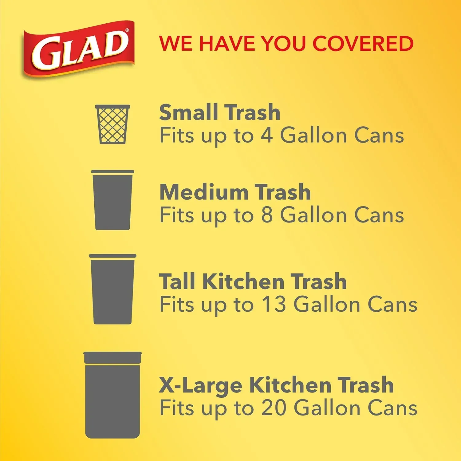 Glad Small Twist-Tie White Trash Bags, Fresh Clean Scent with Febreze Freshness, 4 gal., 156 ct. - Image 4