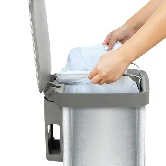 Glad Stainless Steel Trash Can and Bag Bundle - Image 4