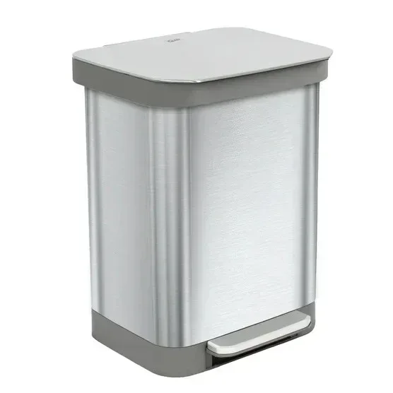 Glad Stainless Steel Trash Can and Bag Bundle - Image 7