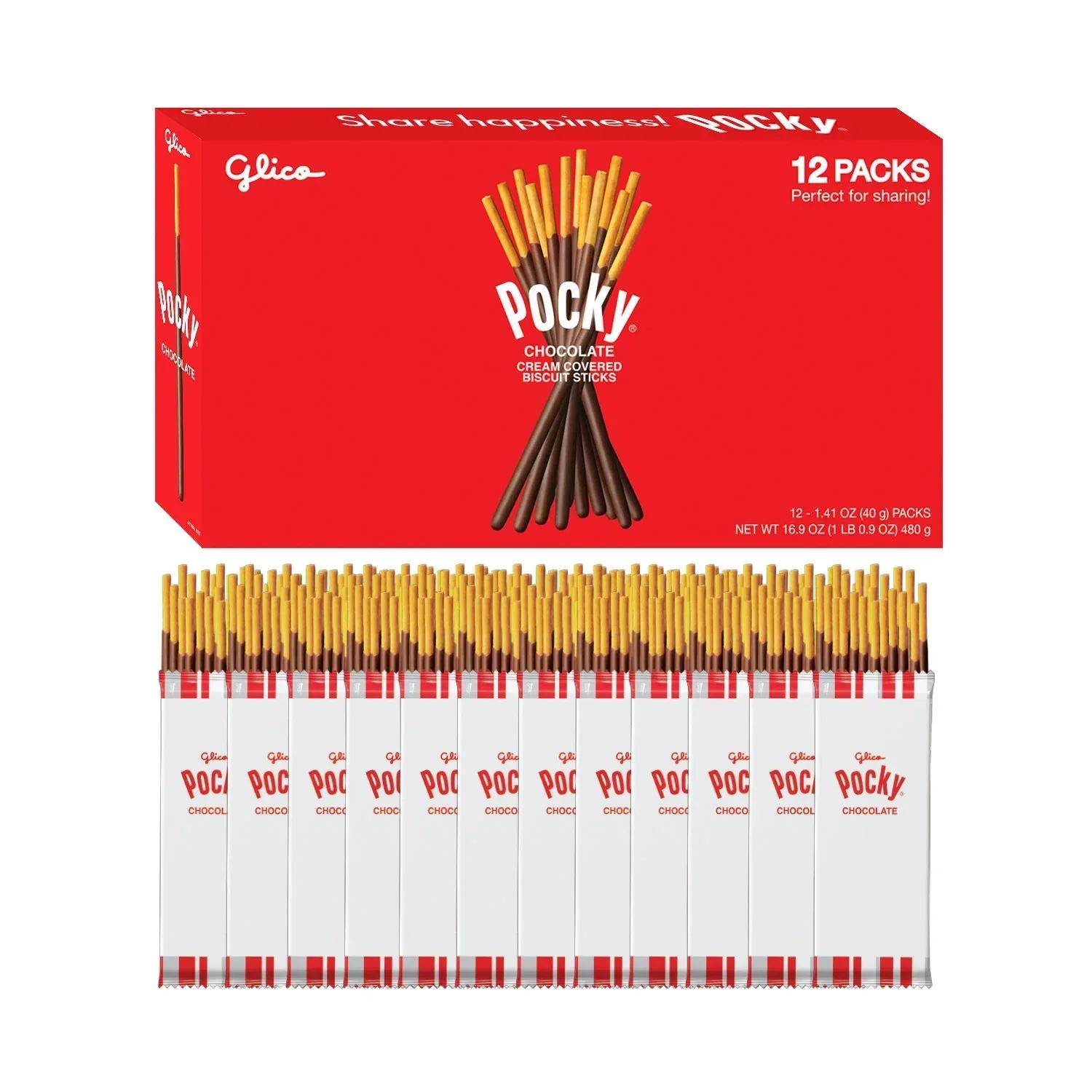 Glico Pocky Chocolate Covered Biscuit Sticks, 1.41 oz.,12 pk. - Image 3