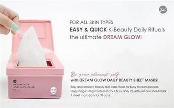 glowiest Dream Glow Daily Rituals Beauty Face Mask Set, 60-count - Image 3