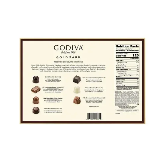 Godiva Goldmark Collection Assorted Chocolate Box, 36-pieces - Image 4