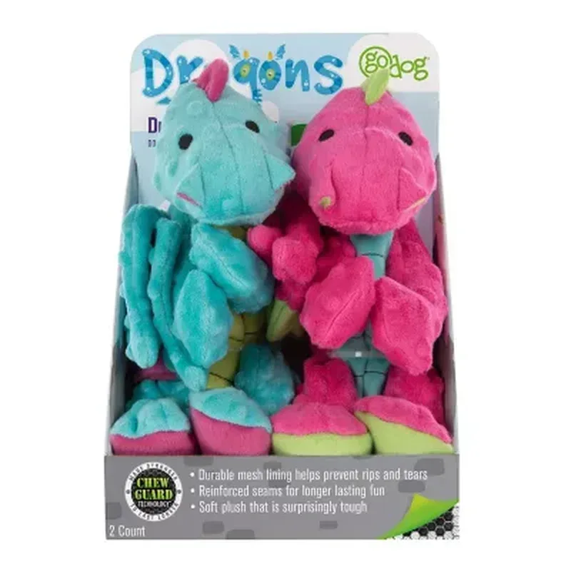 Godog Dragons Large Dog Toys with Chew Guard Technology (2 Pk.) - Image 5