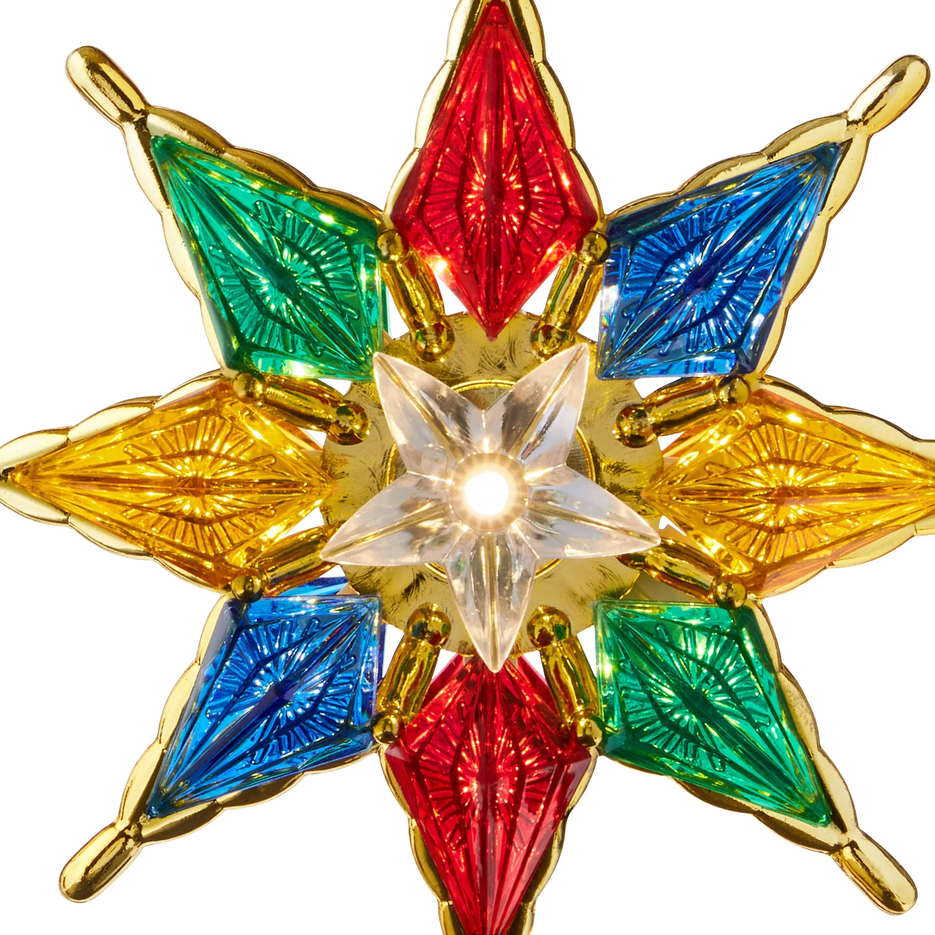Gold-Trim Star LED Christmas Tree Topper, 8", by Holiday Time - Image 3