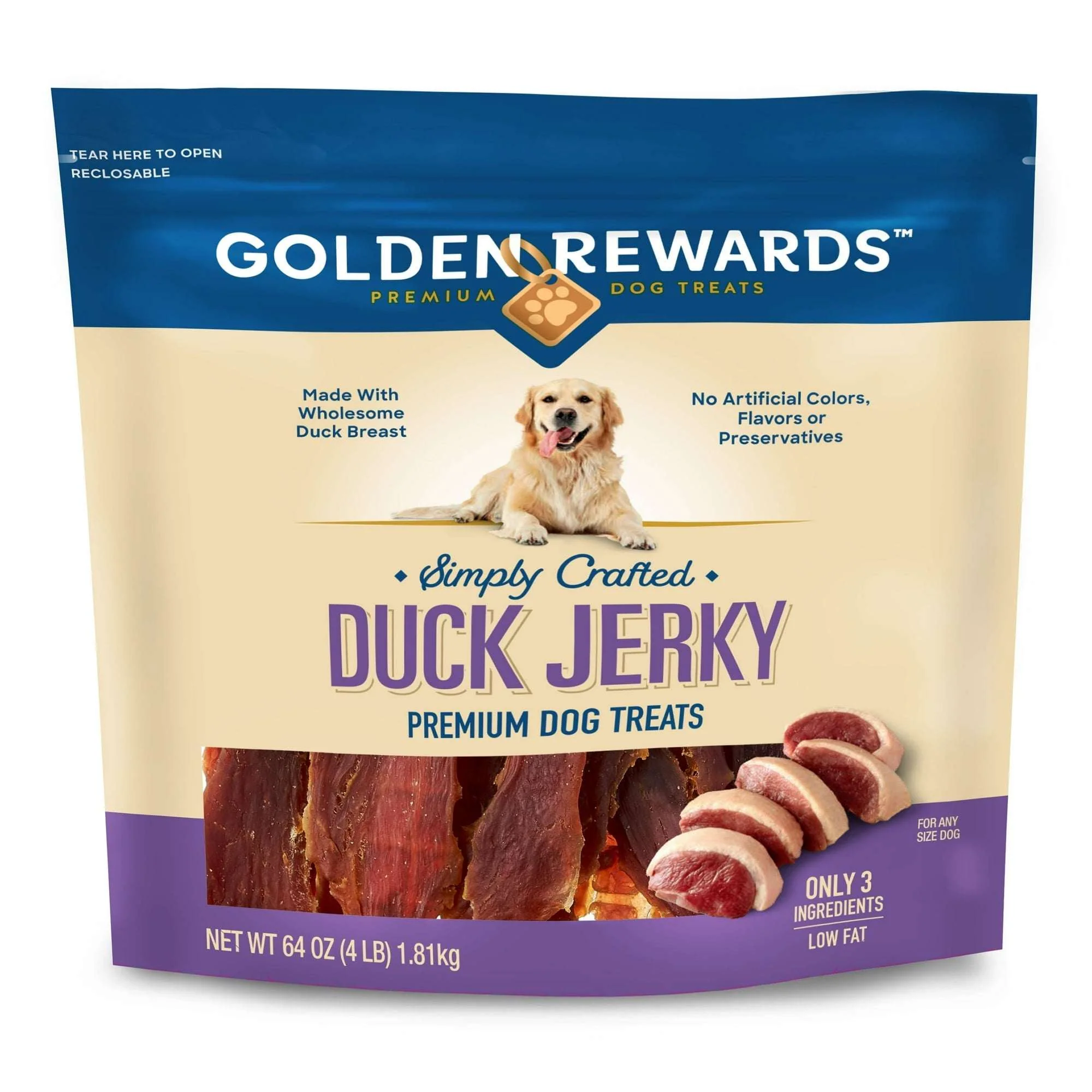 Golden Rewards Duck Jerky Premium Treats for Dogs - Image 18