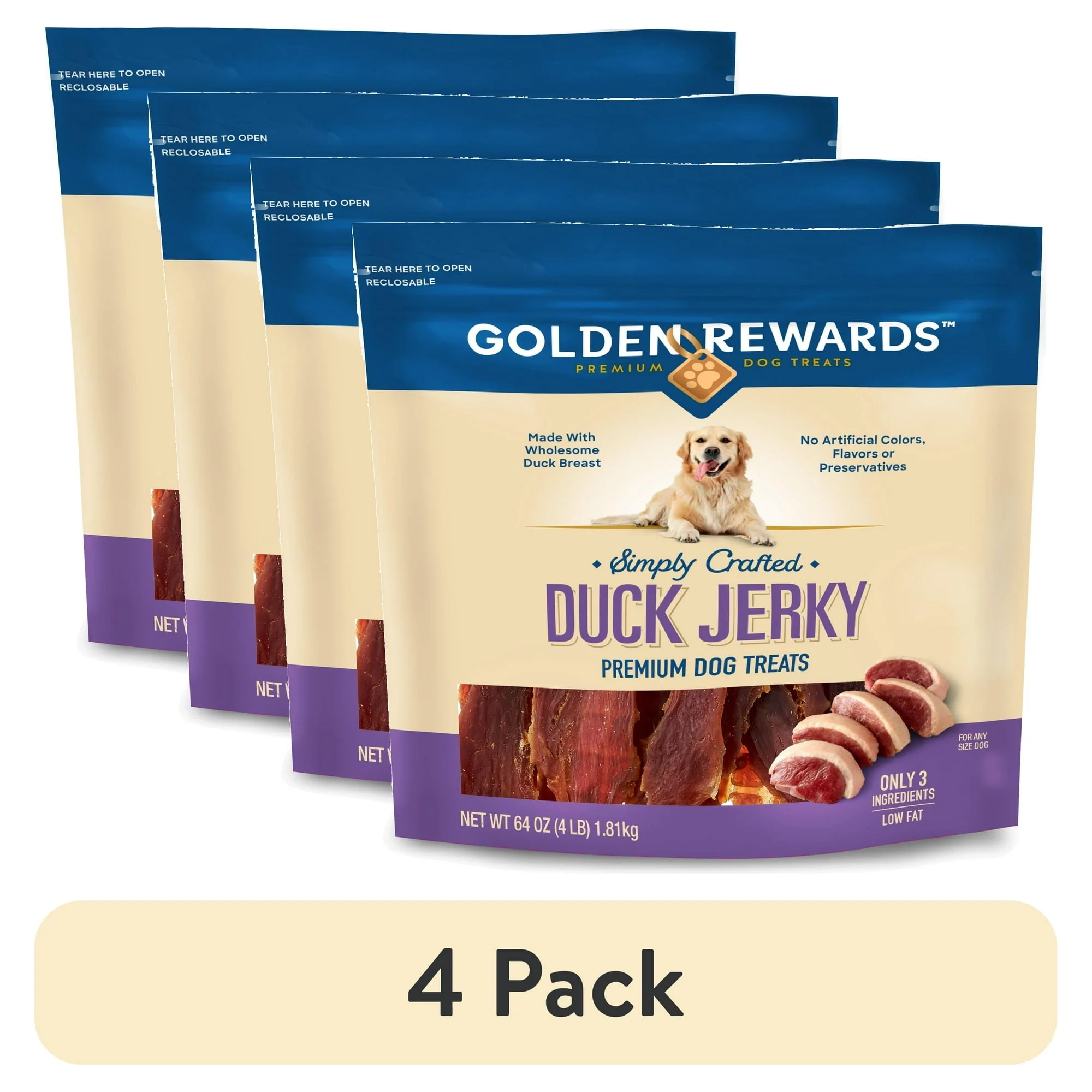 Golden Rewards Duck Jerky Premium Treats for Dogs - Image 25