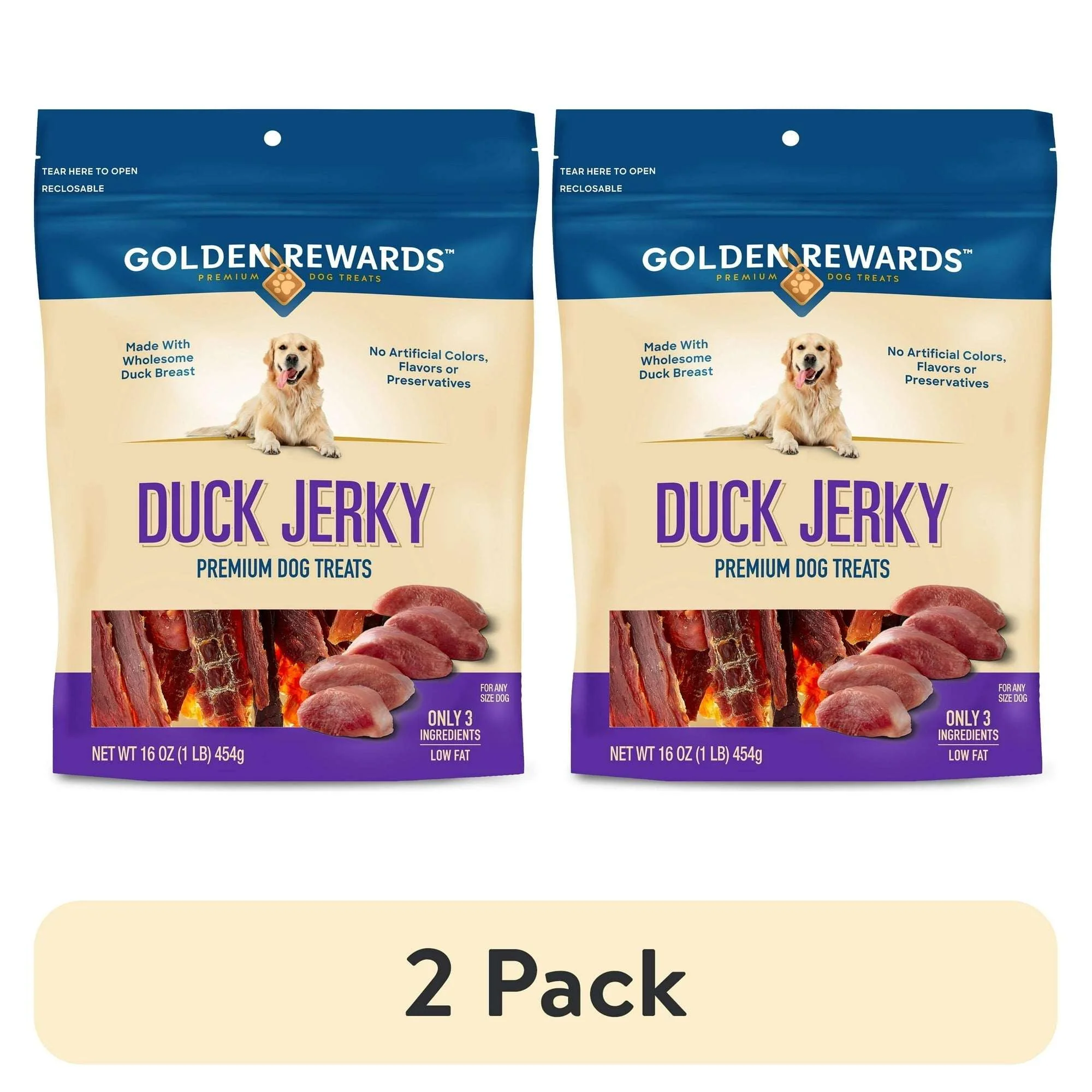 Golden Rewards Duck Jerky Premium Treats for Dogs - Image 9