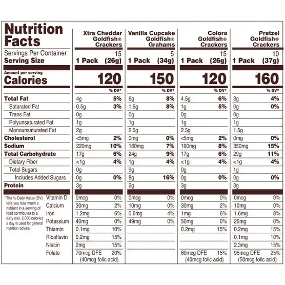 Goldfish Baked Snacks, Variety Pack, 45-count - Image 4