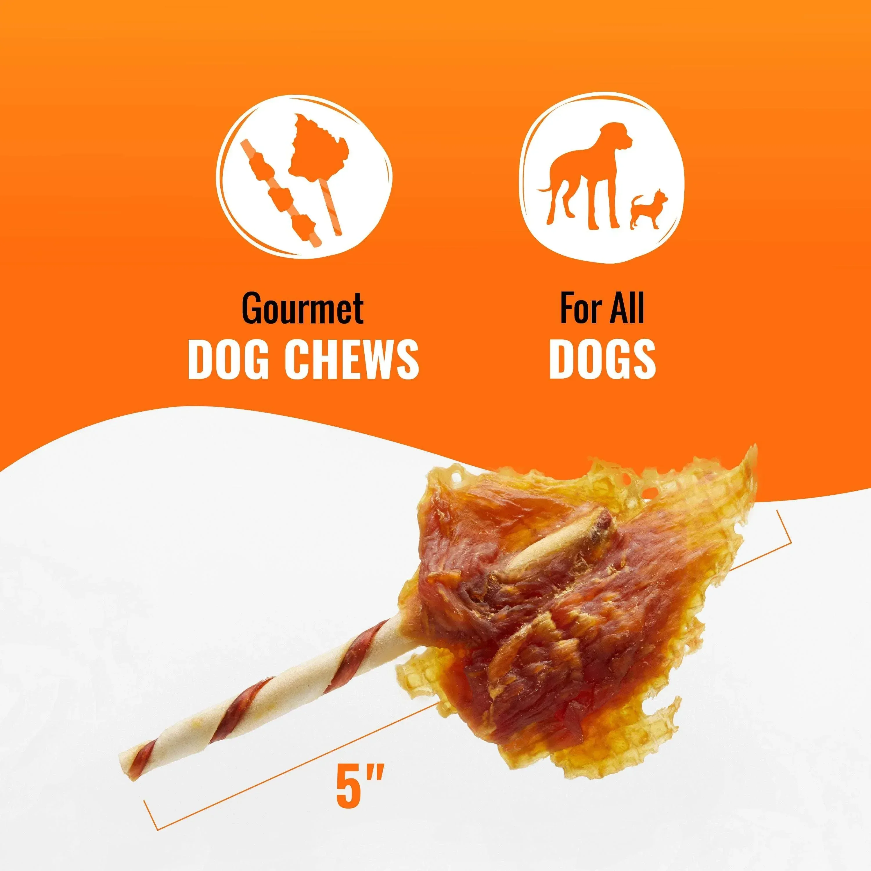 Good ’n’ Fun Triple Flavor Wings Rawhide Chew for Dogs, 4 oz - Image 4