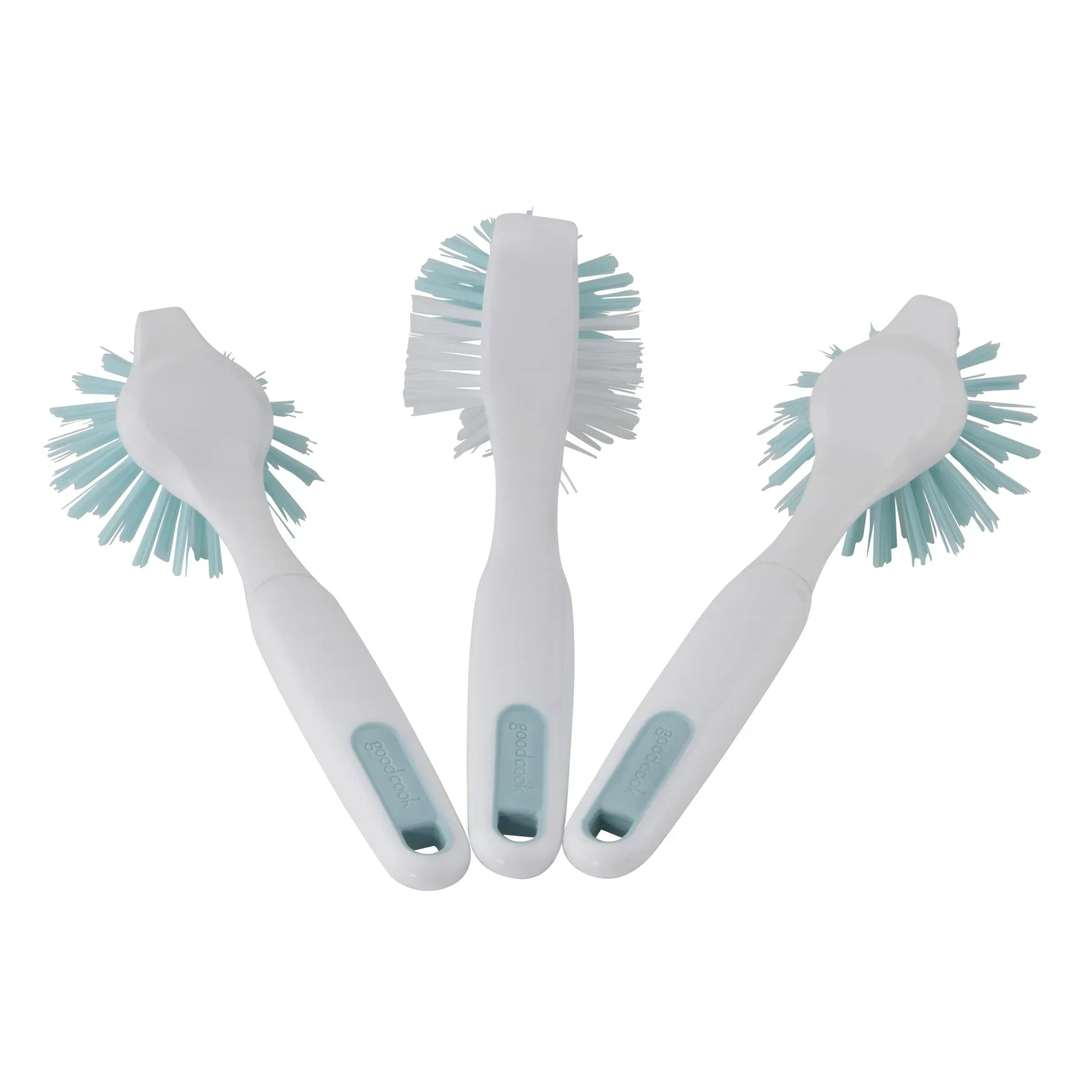 GoodCook PROfreshionals 3-Piece BPA-Free Kitchen Dish Brush Set, Teal - Image 3