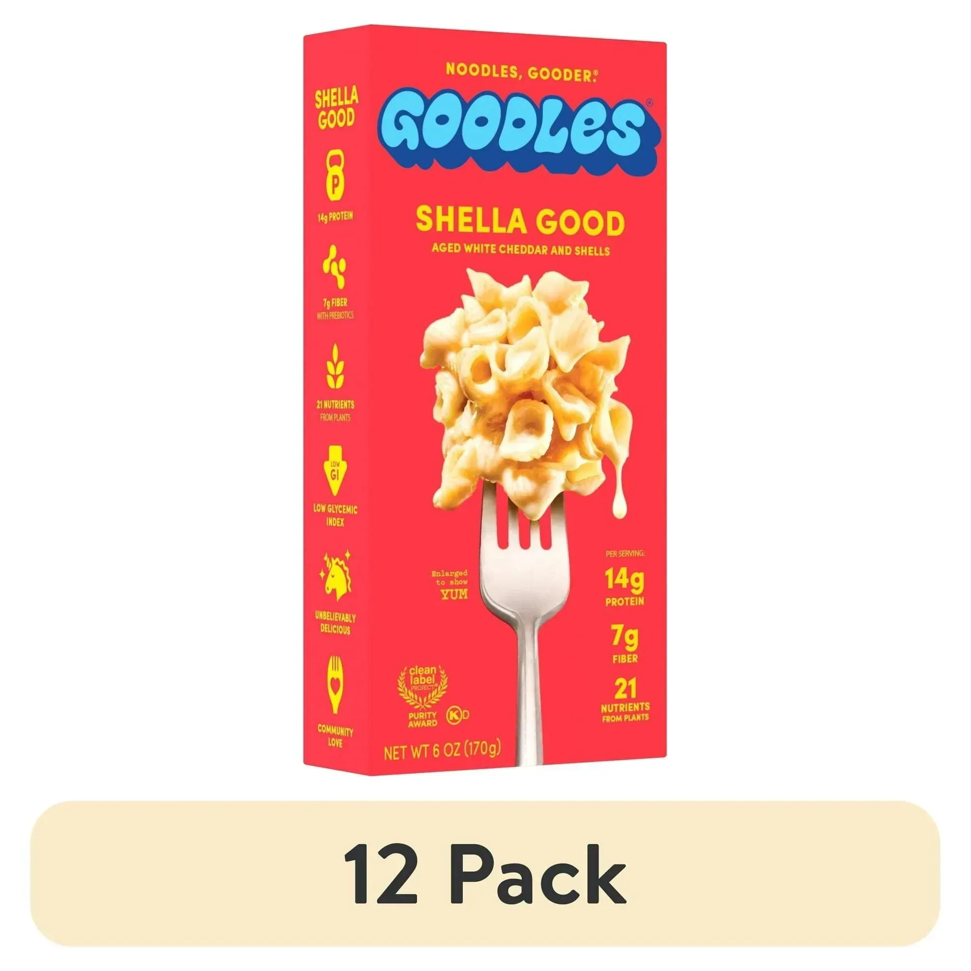 Goodles Mac & Cheese Shella Good Noodles, Cheddar, Shells, 6 oz; Brand: GOODLES - Image 15