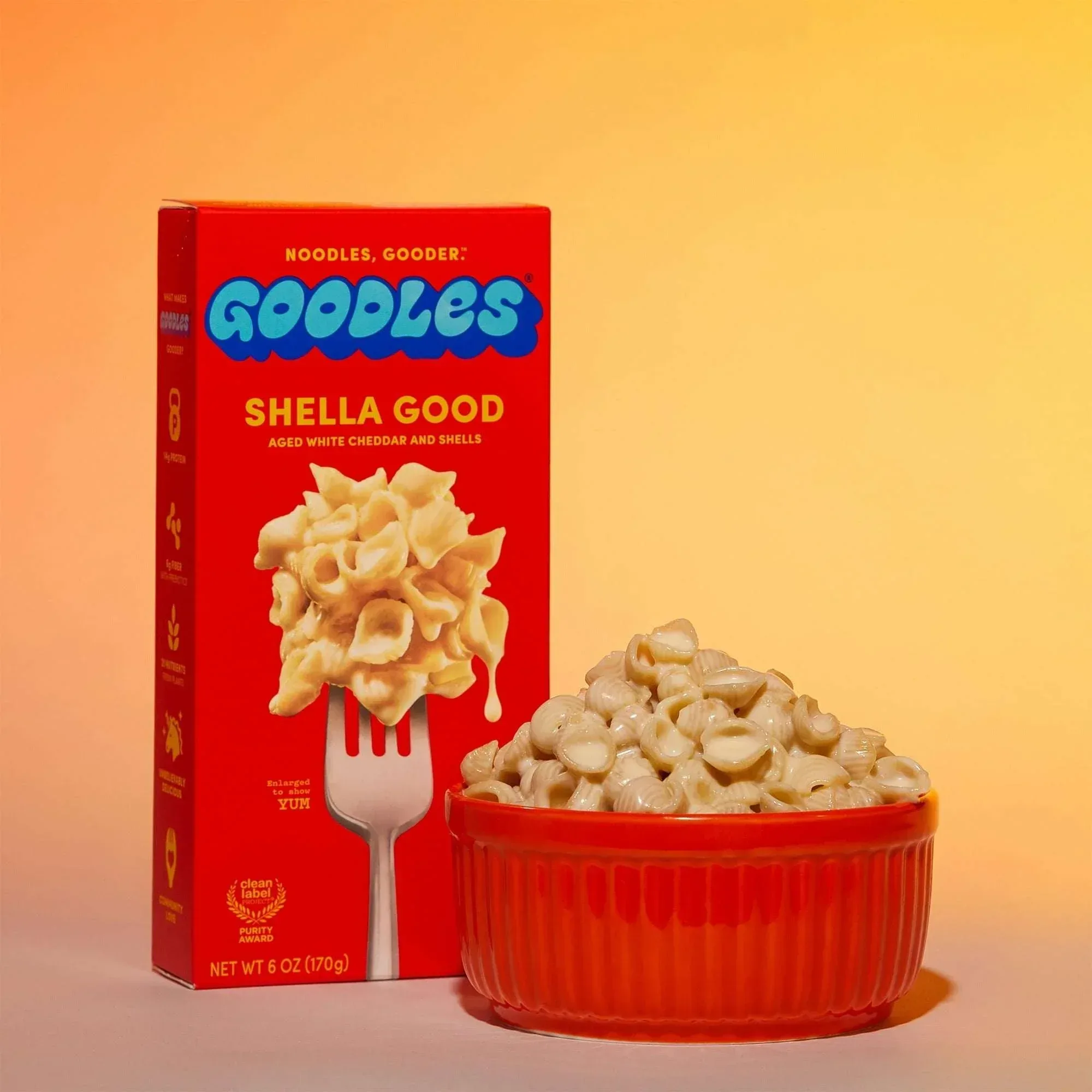 Goodles Mac & Cheese Shella Good Noodles, Cheddar, Shells, 6 oz; Brand: GOODLES - Image 9