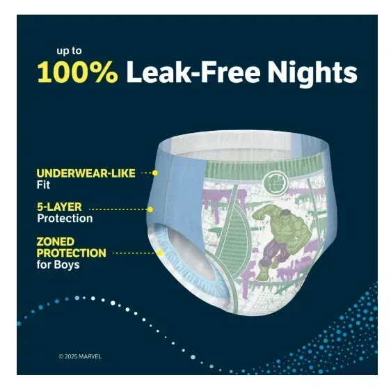 Goodnites Nighttime Bedwetting Underwear for Boys, S/M, 44 Ct - Image 4